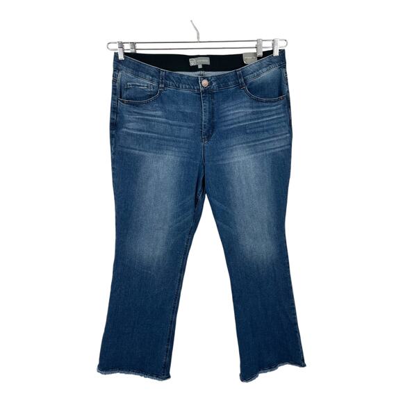 Wit & Wisdom Jeans Ab Solution Itty Bitty More Boot blue Plus size 22W - Picture 1 of 6